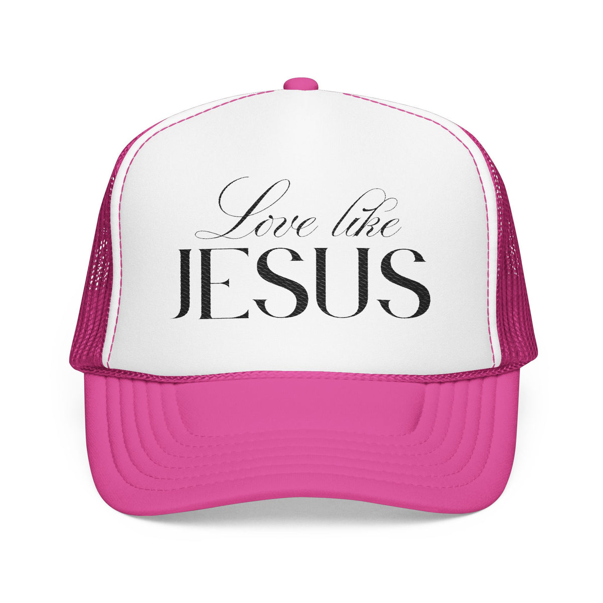 Love Like Jesus Embroidered Trucker Hat | Christian Cap.