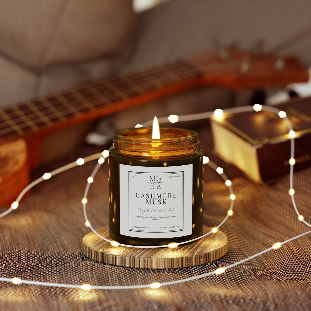 Prayer Warrior Fuel Candle | Cashmere Scented Candle (4oz, 9oz)