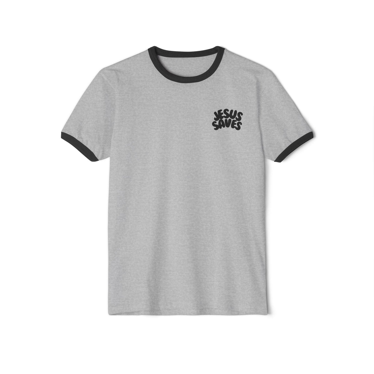 Jesus Saves| Unisex Vintage Ringer T-Shirt.