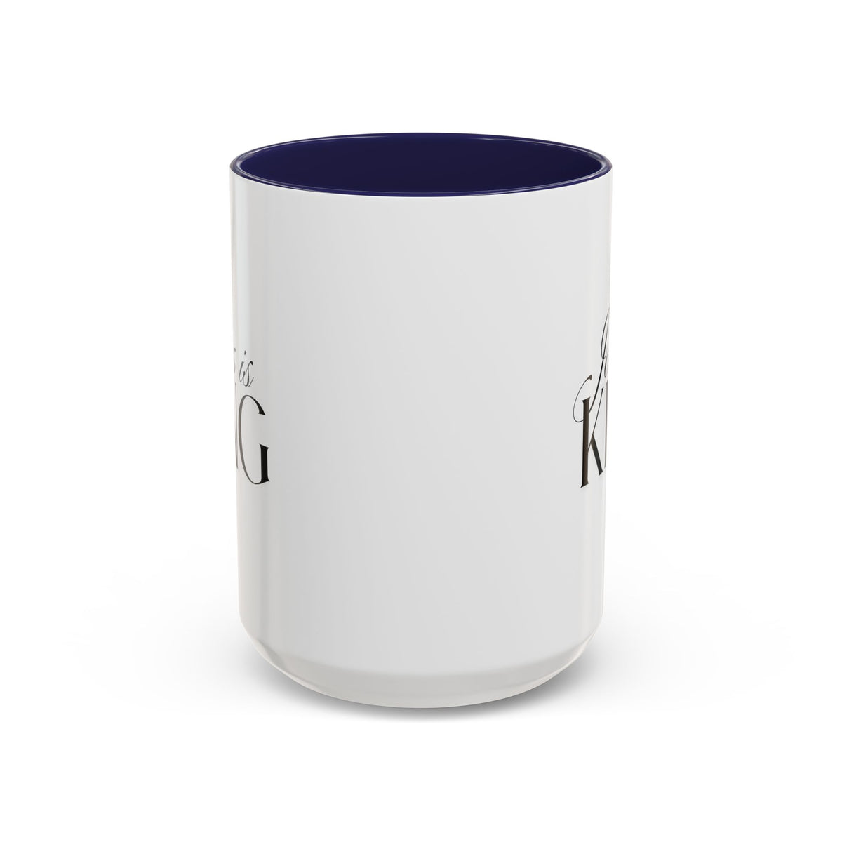 Jesus Is King | Accent Mug | Faithful Morning Beverage, 15 oz.
