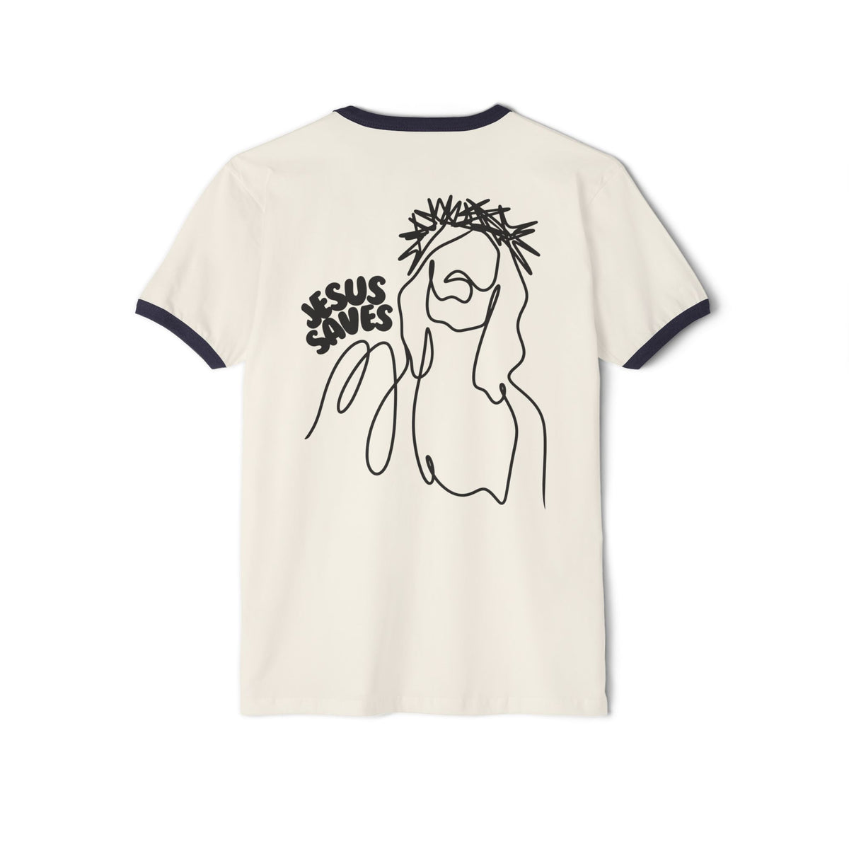 Jesus Saves| Unisex Vintage Ringer T-Shirt.