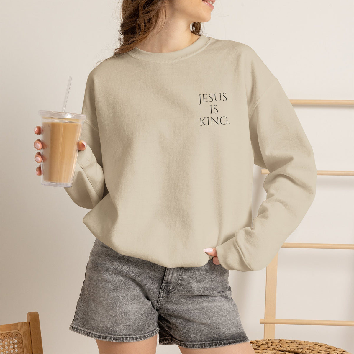 Jesus Is King | Revelation 17:14 Christian Sweatshirt | My God Has Answered.