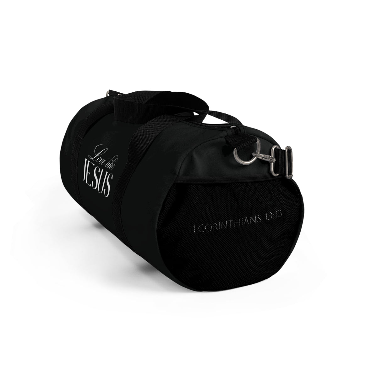 Love Like Jesus | Black Stylish Duffel Bag.