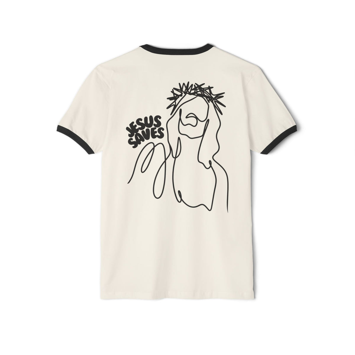 Jesus Saves| Unisex Vintage Ringer T-Shirt.