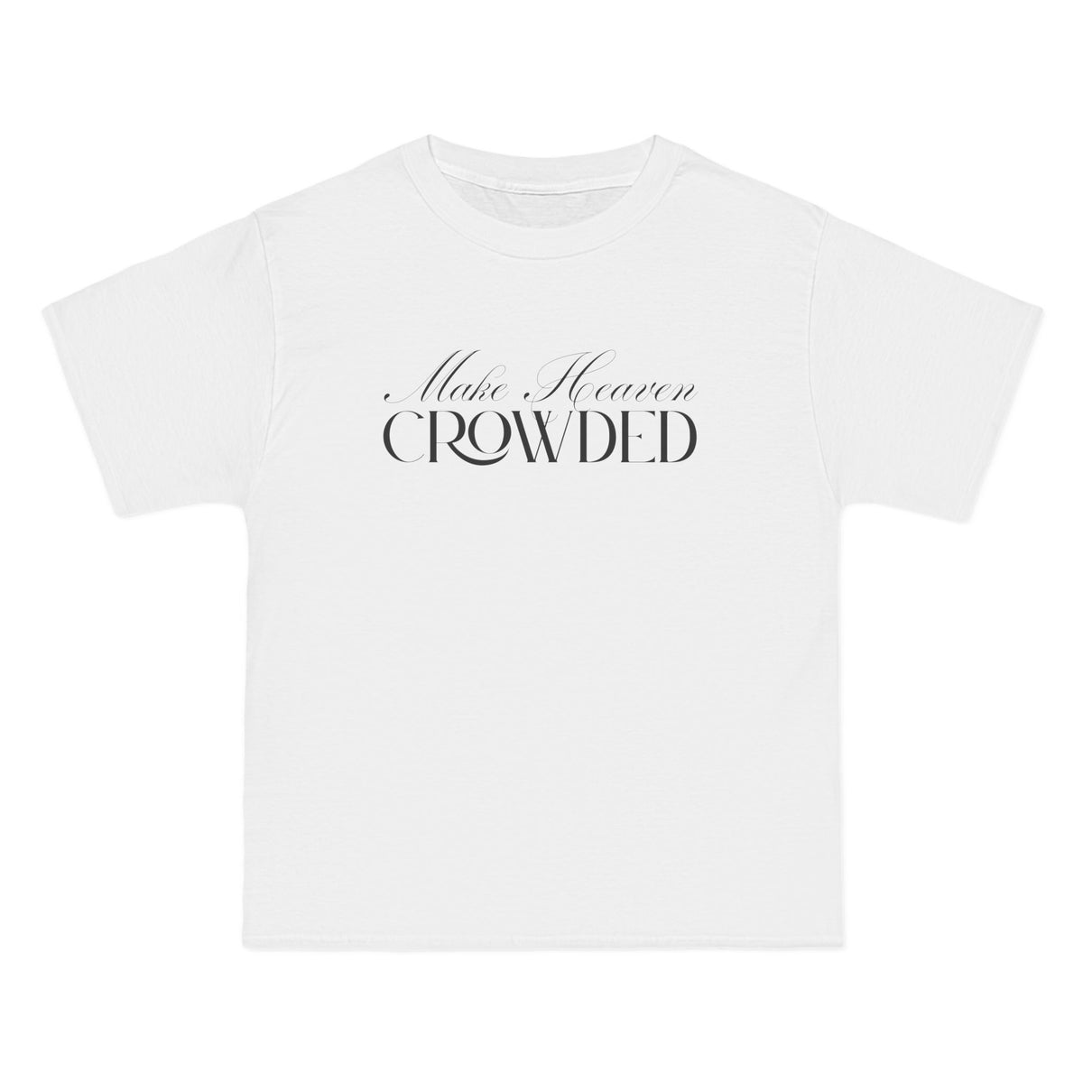 Make Heaven Crowded Oversized Tee | Christian T-Shirt.