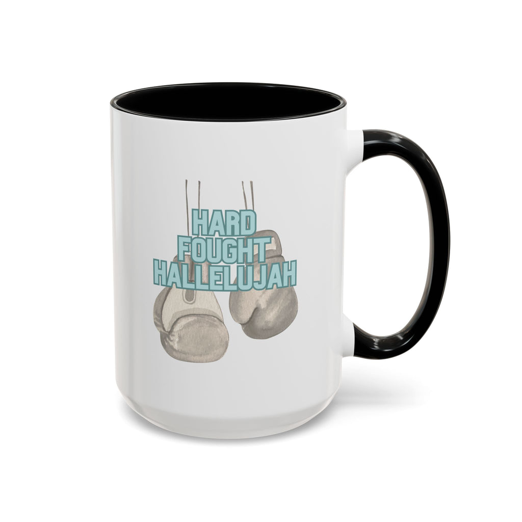 Hard Fought Hallelujah | Accent Coffee Mug, 15oz.
