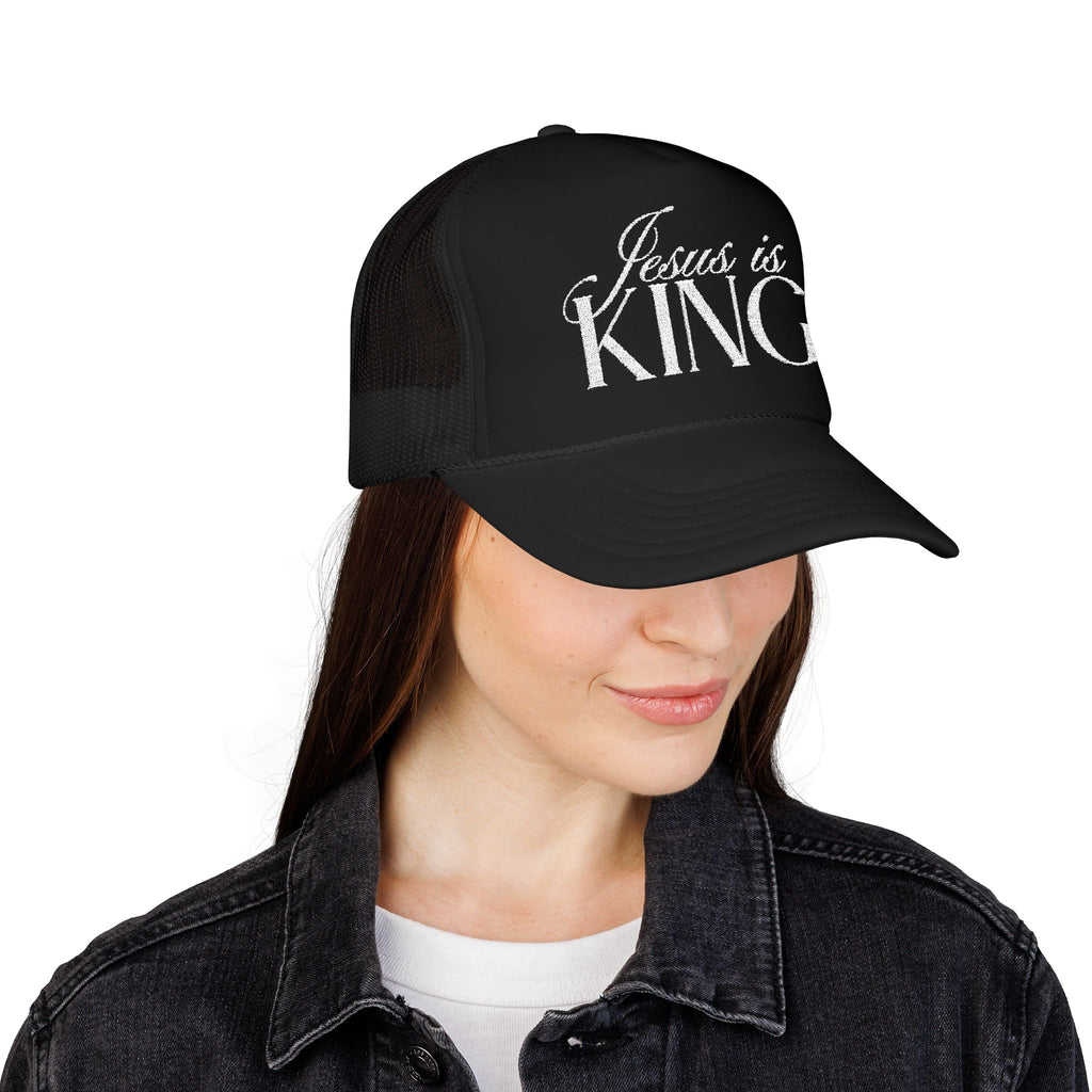 Jesus Is King | Embroidered Trucker Hat.