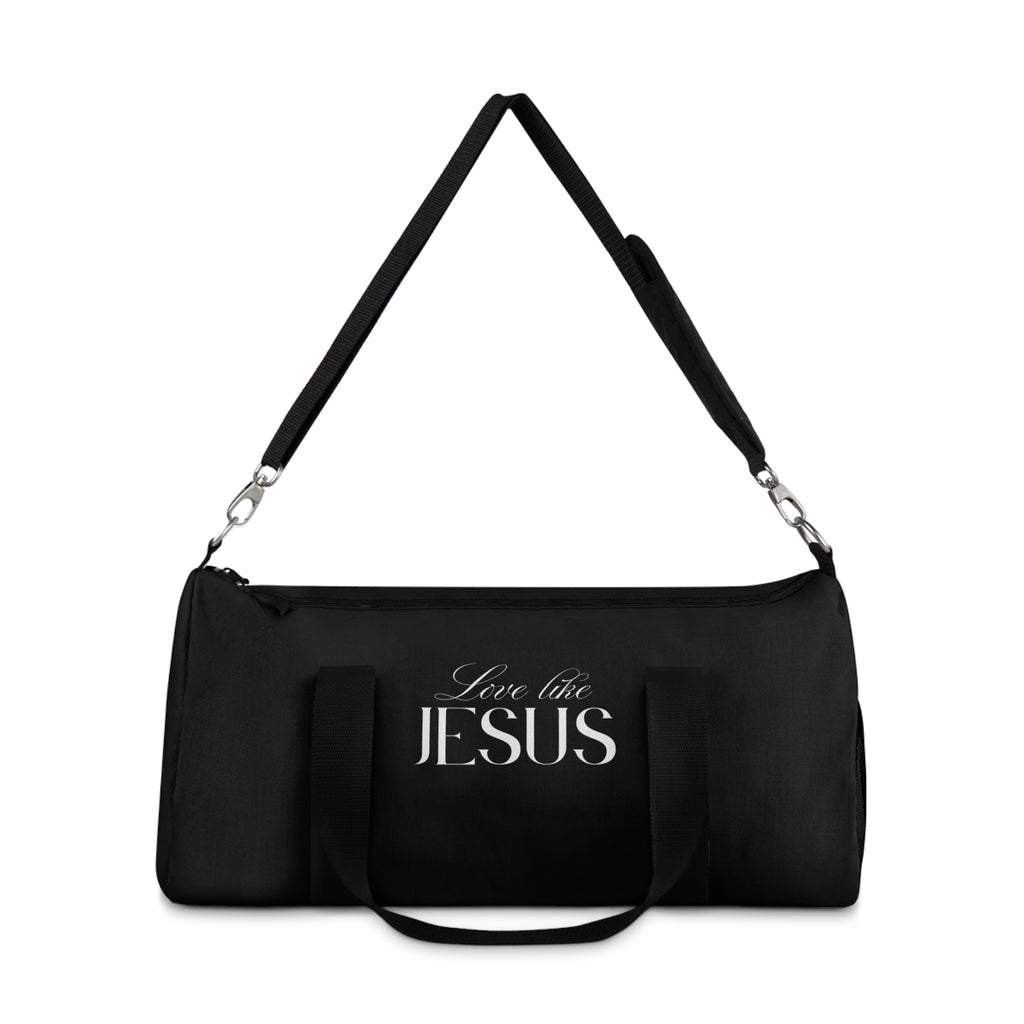 Love Like Jesus | Black Stylish Duffel Bag.