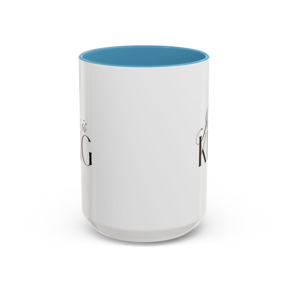 Jesus Is King | Accent Mug | Faithful Morning Beverage, 15 oz.