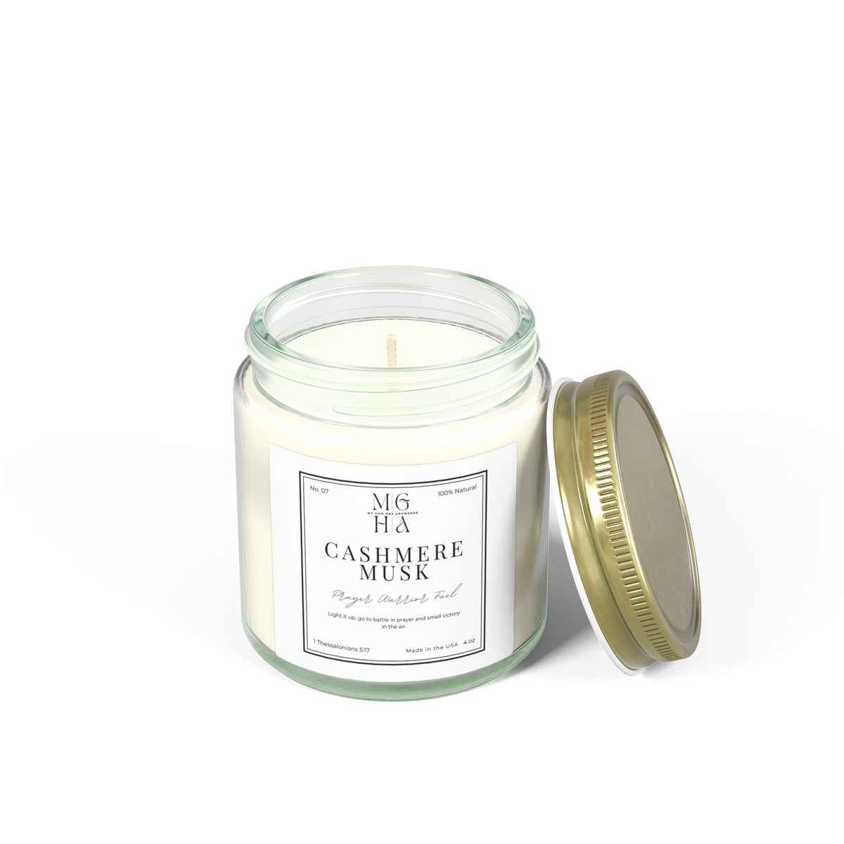 Prayer Warrior Fuel Candle | Cashmere Scented Candle (4oz, 9oz)