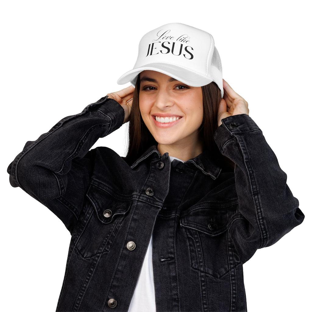 Love Like Jesus Embroidered Trucker Hat | Christian Cap.
