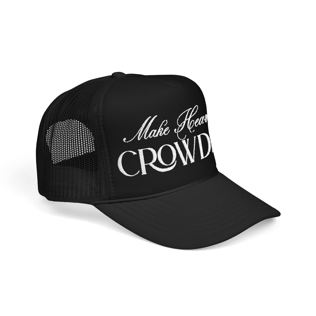 Make Heaven Crowded Embroidered Trucker Hat | Faith Cap.