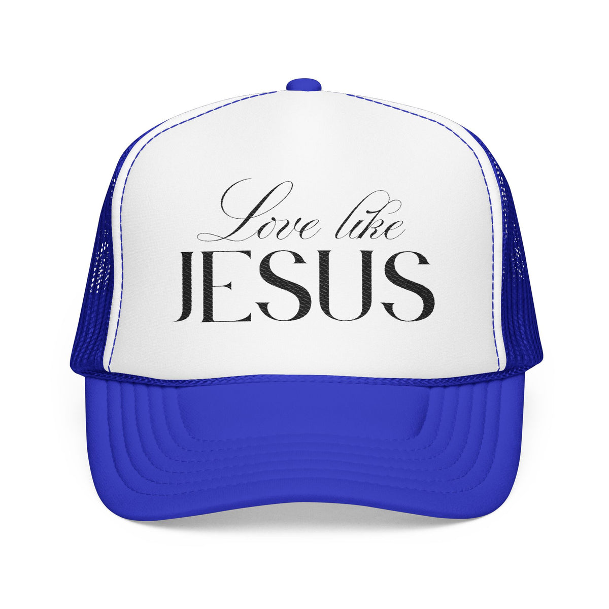 Love Like Jesus Embroidered Trucker Hat | Christian Cap.