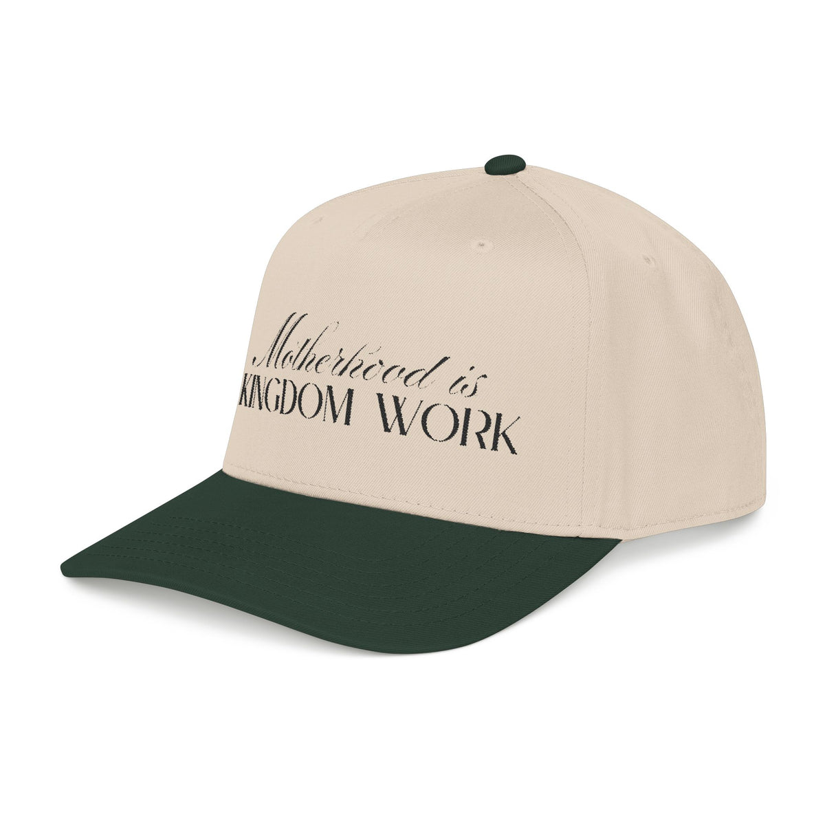 Motherhood Is Kingdom Work Hat | Christian Mom Cap.