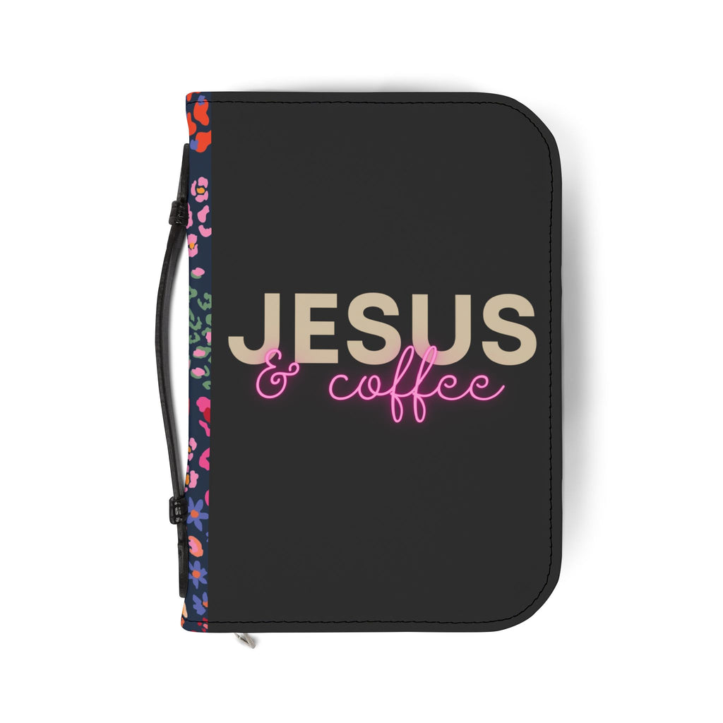 Jesus And Coffee Bible Cover | Personalized Bible Case.