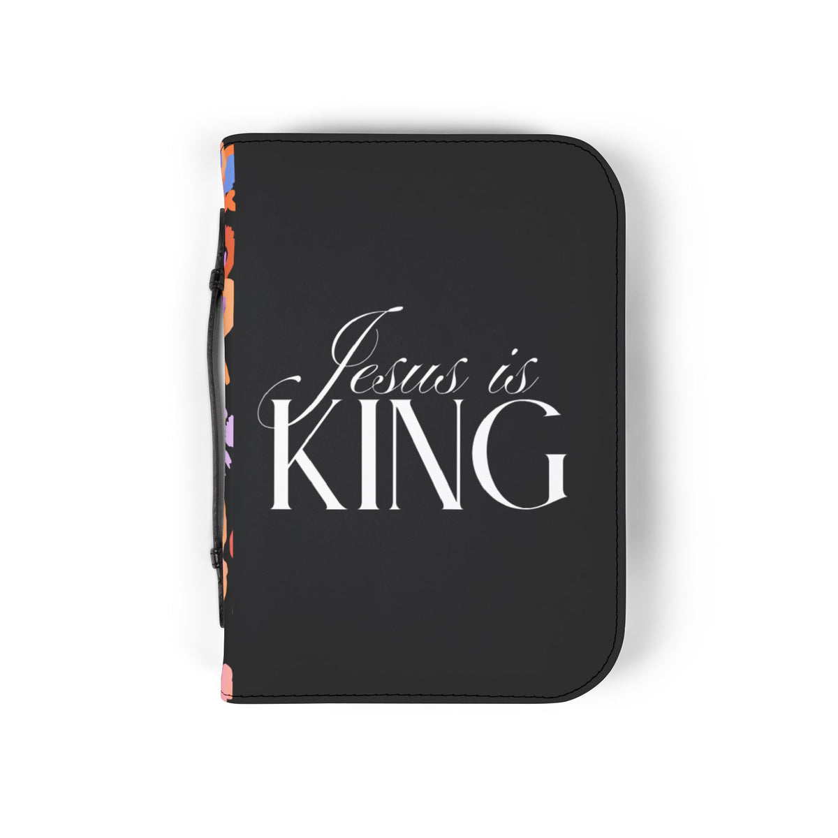 Jesus Is King Bible Cover | Faith Journal Cover | Religious Gifts | Personalized Bible Case.