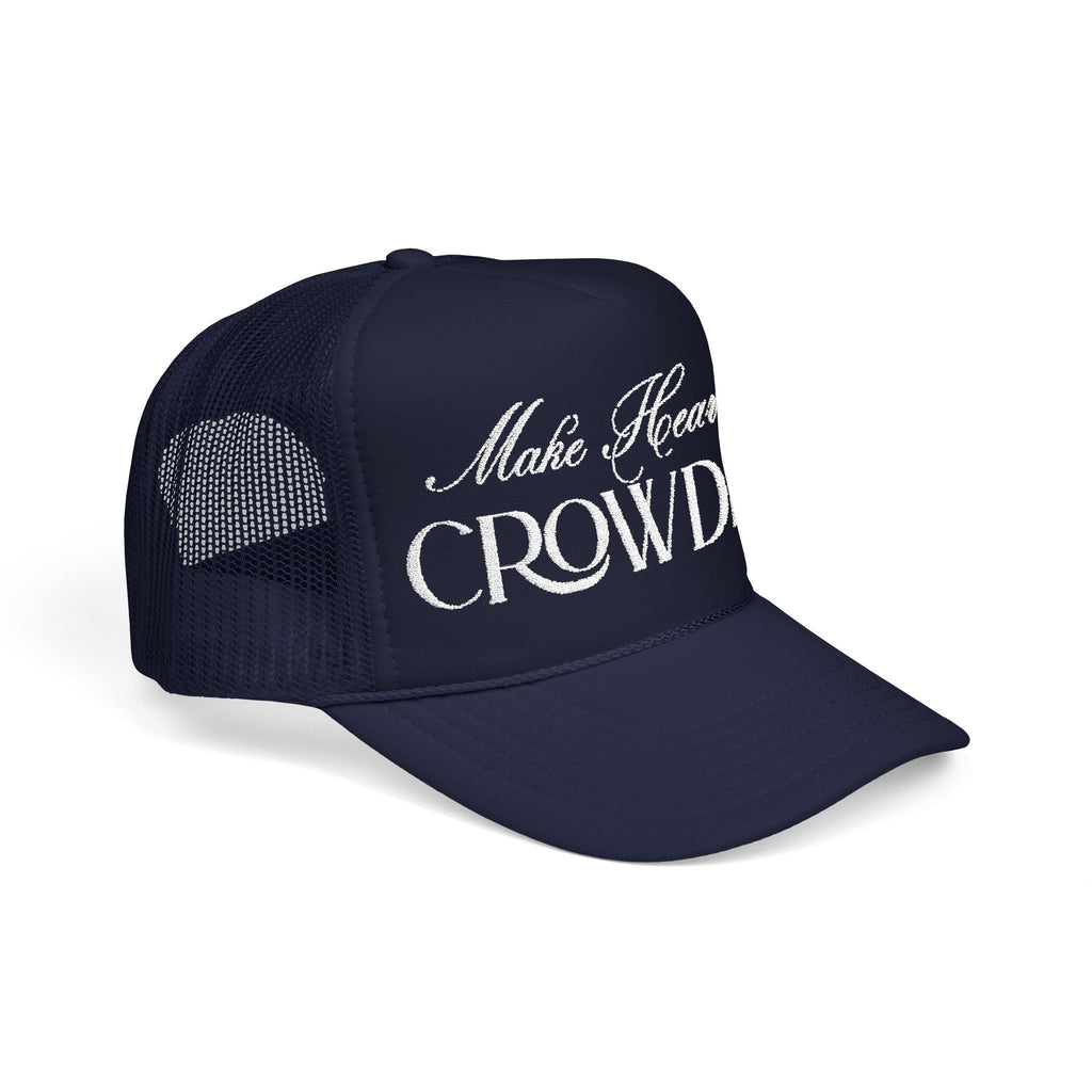 Make Heaven Crowded Embroidered Trucker Hat | Faith Cap.
