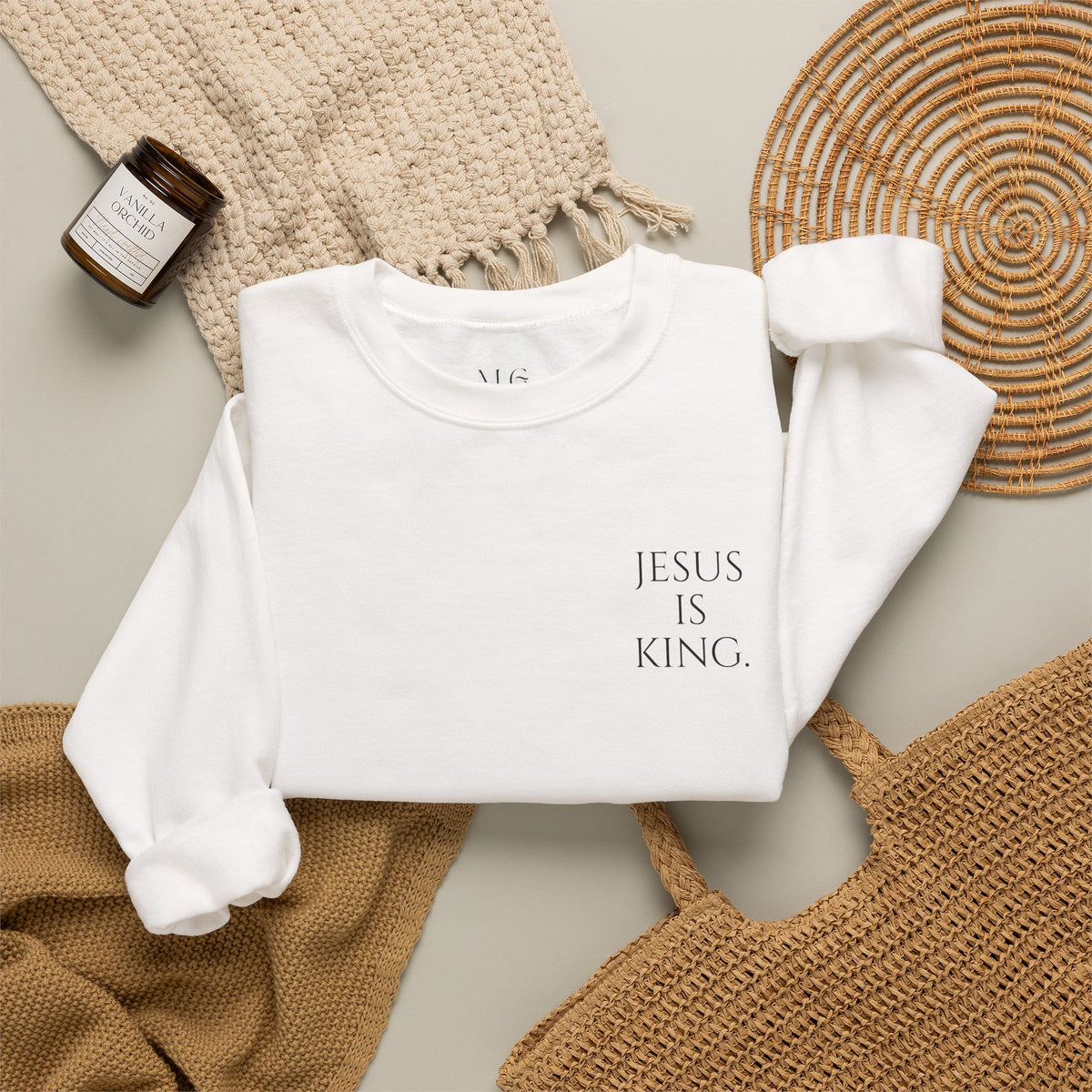 Jesus Is King | Revelation 17:14 Christian Sweatshirt | My God Has Answered.