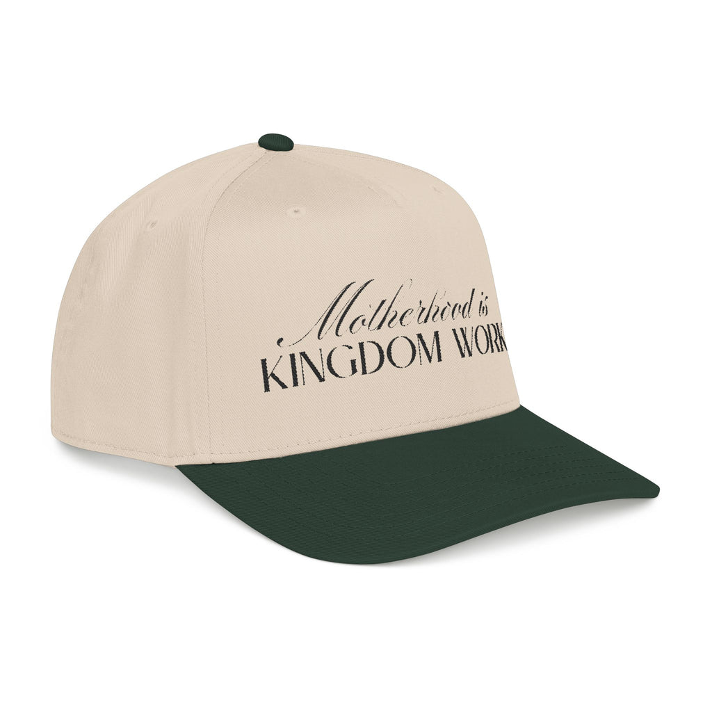Motherhood Is Kingdom Work Hat | Christian Mom Cap.
