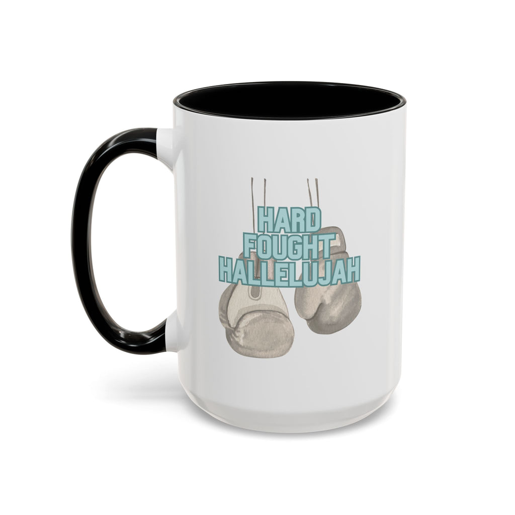 Hard Fought Hallelujah | Accent Coffee Mug, 15oz.
