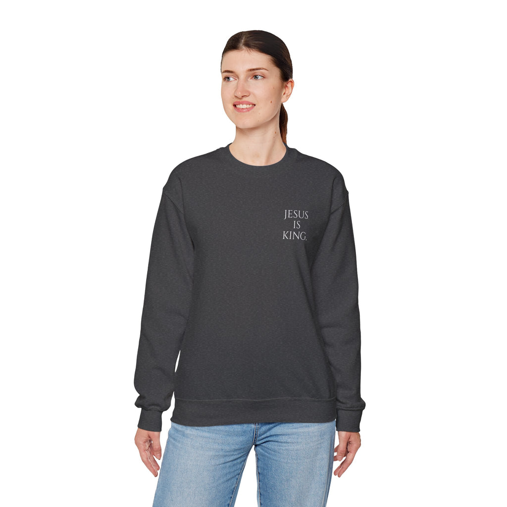 Jesus Is King | Revelation 17:14 Christian Sweatshirt | My God Has Answered.