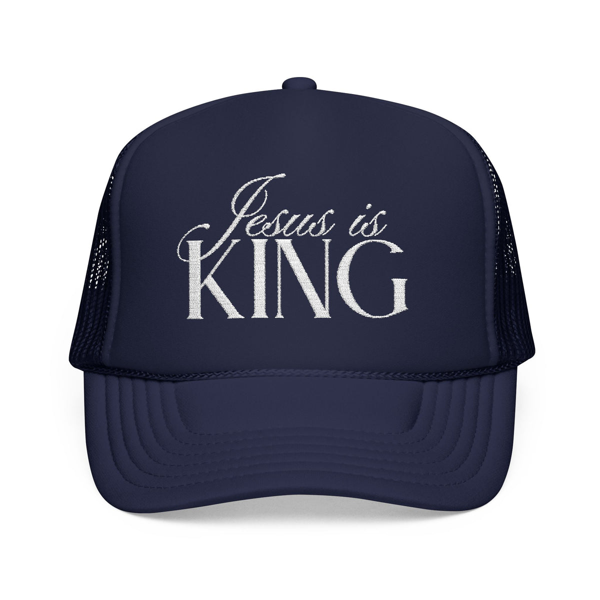 Jesus Is King | Embroidered Trucker Hat.