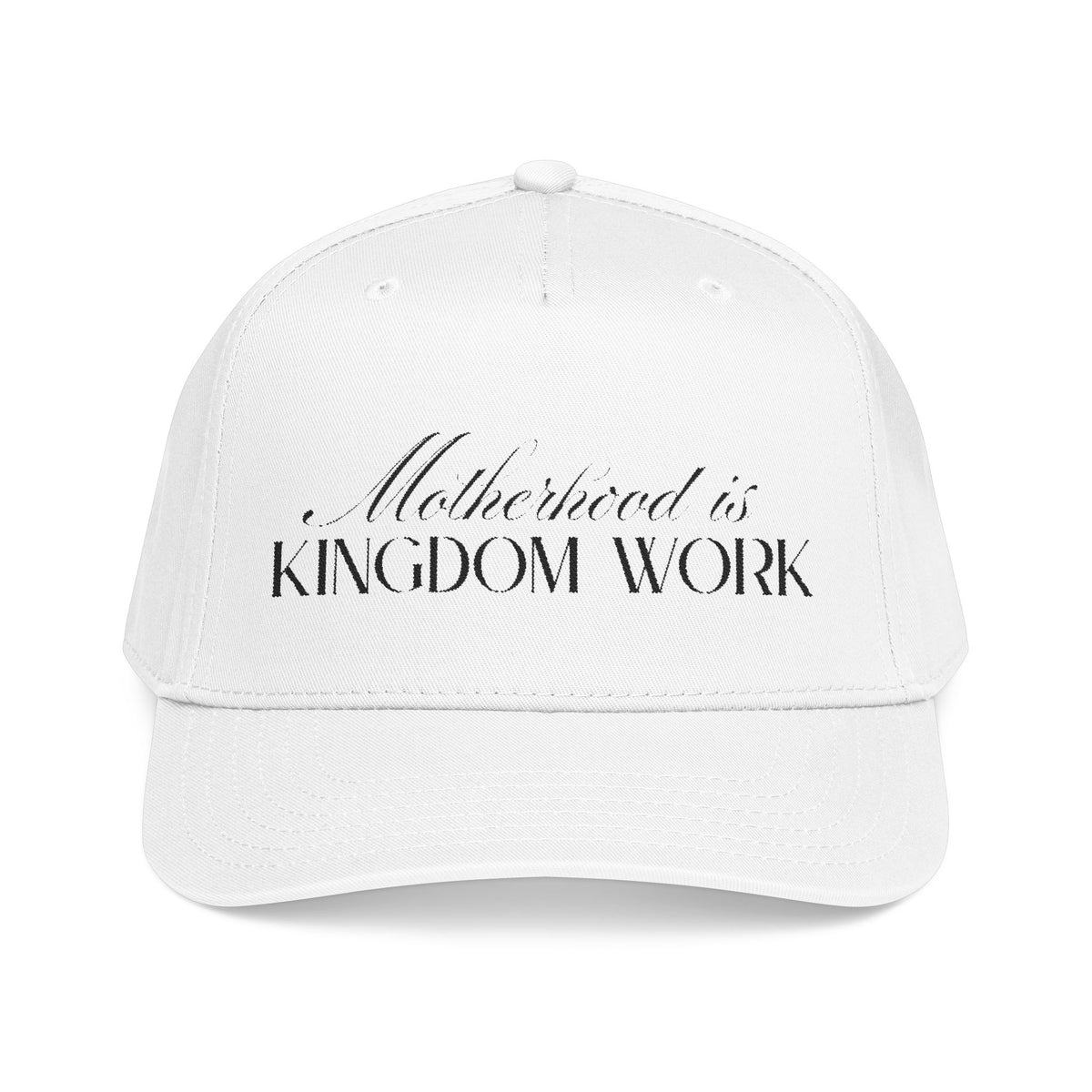 Motherhood Is Kingdom Work Hat | Christian Mom Cap.