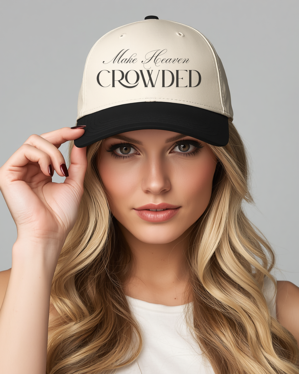 Make Heaven Crowded Hat | Christian Evangelism Cap.
