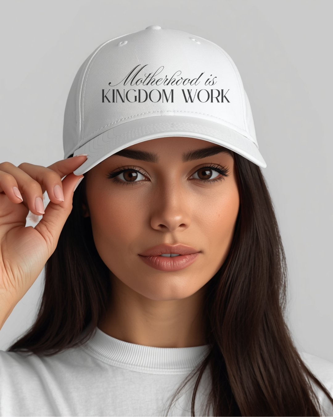 Motherhood Is Kingdom Work Hat | Christian Mom Cap.