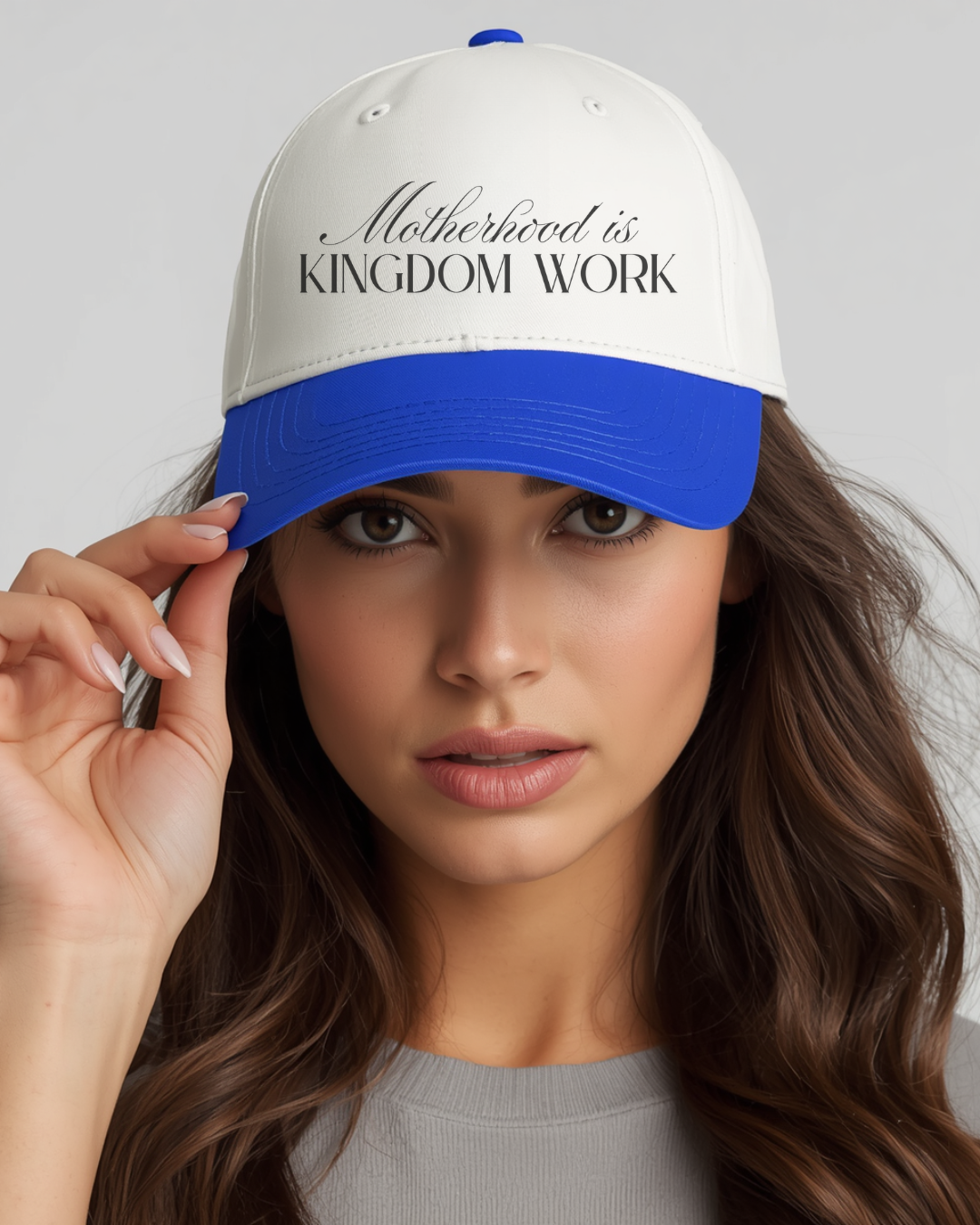Motherhood Is Kingdom Work Hat | Christian Mom Cap.