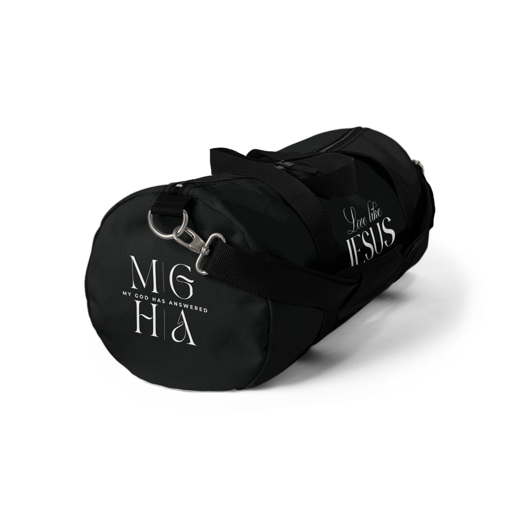 Love Like Jesus | Black Stylish Duffel Bag.