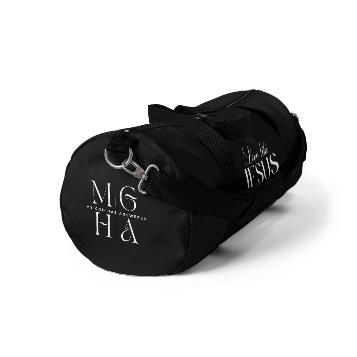 Love Like Jesus | Black Stylish Duffel Bag.