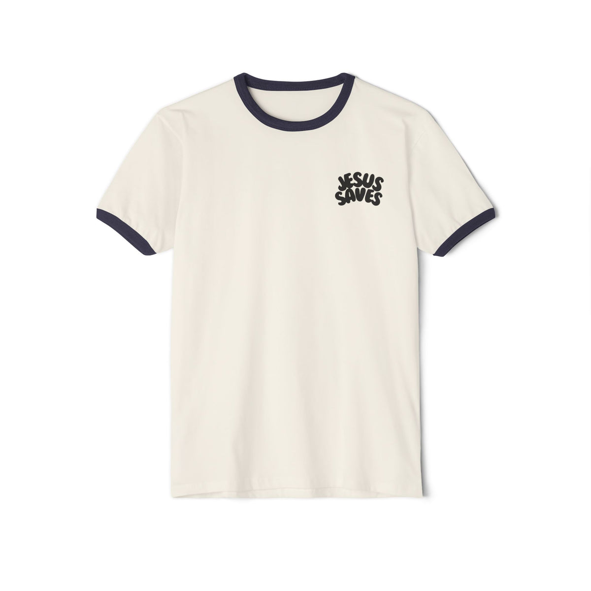 Jesus Saves| Unisex Vintage Ringer T-Shirt.