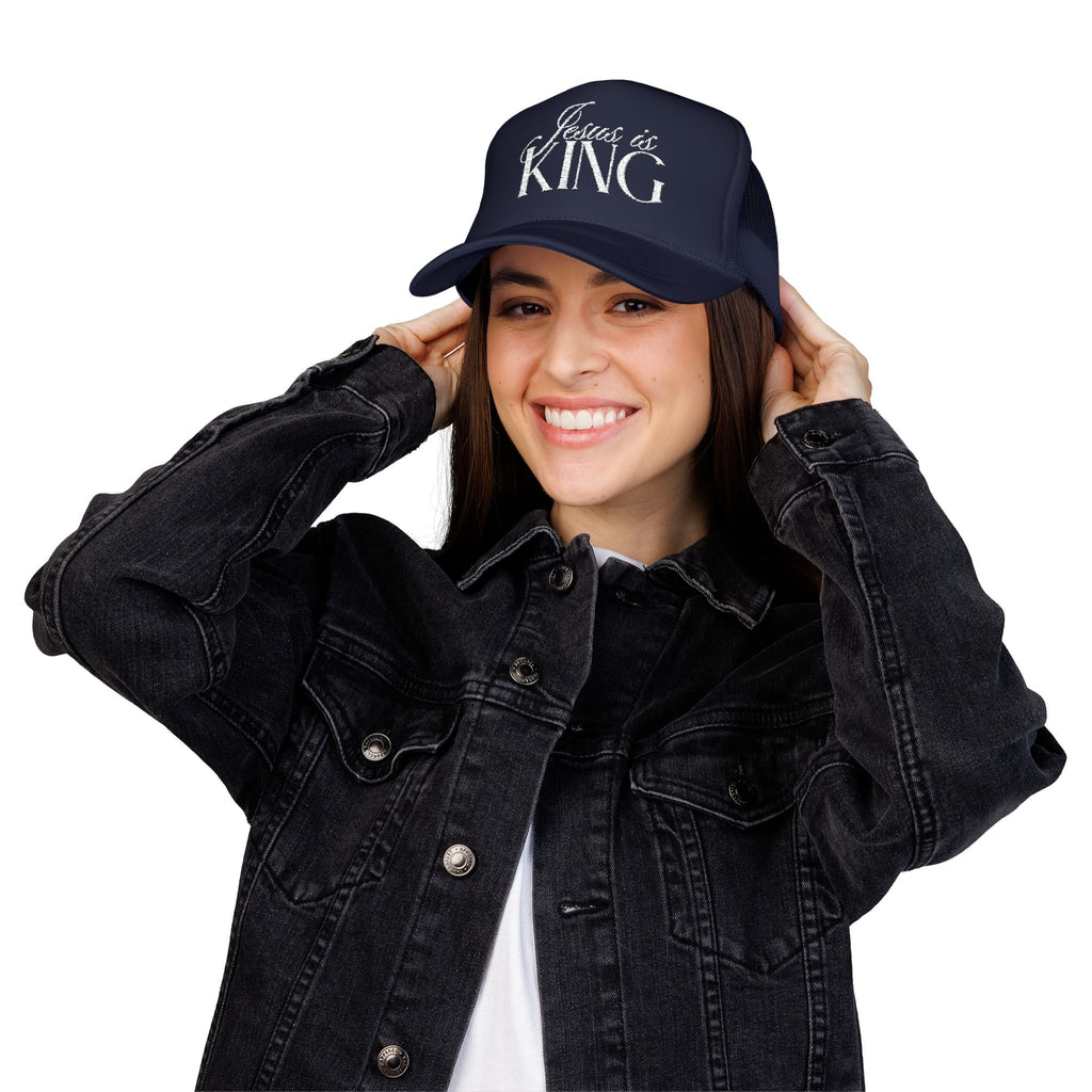 Jesus Is King | Embroidered Trucker Hat.