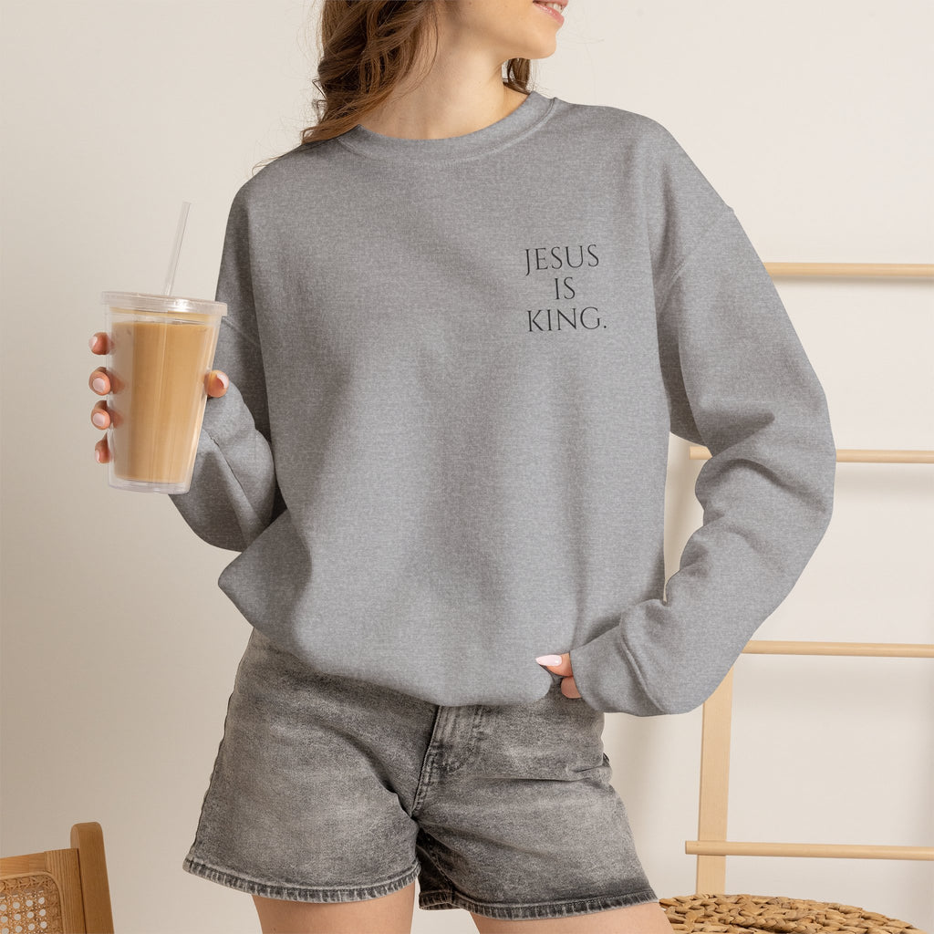 Jesus Is King | Revelation 17:14 Christian Sweatshirt | My God Has Answered.