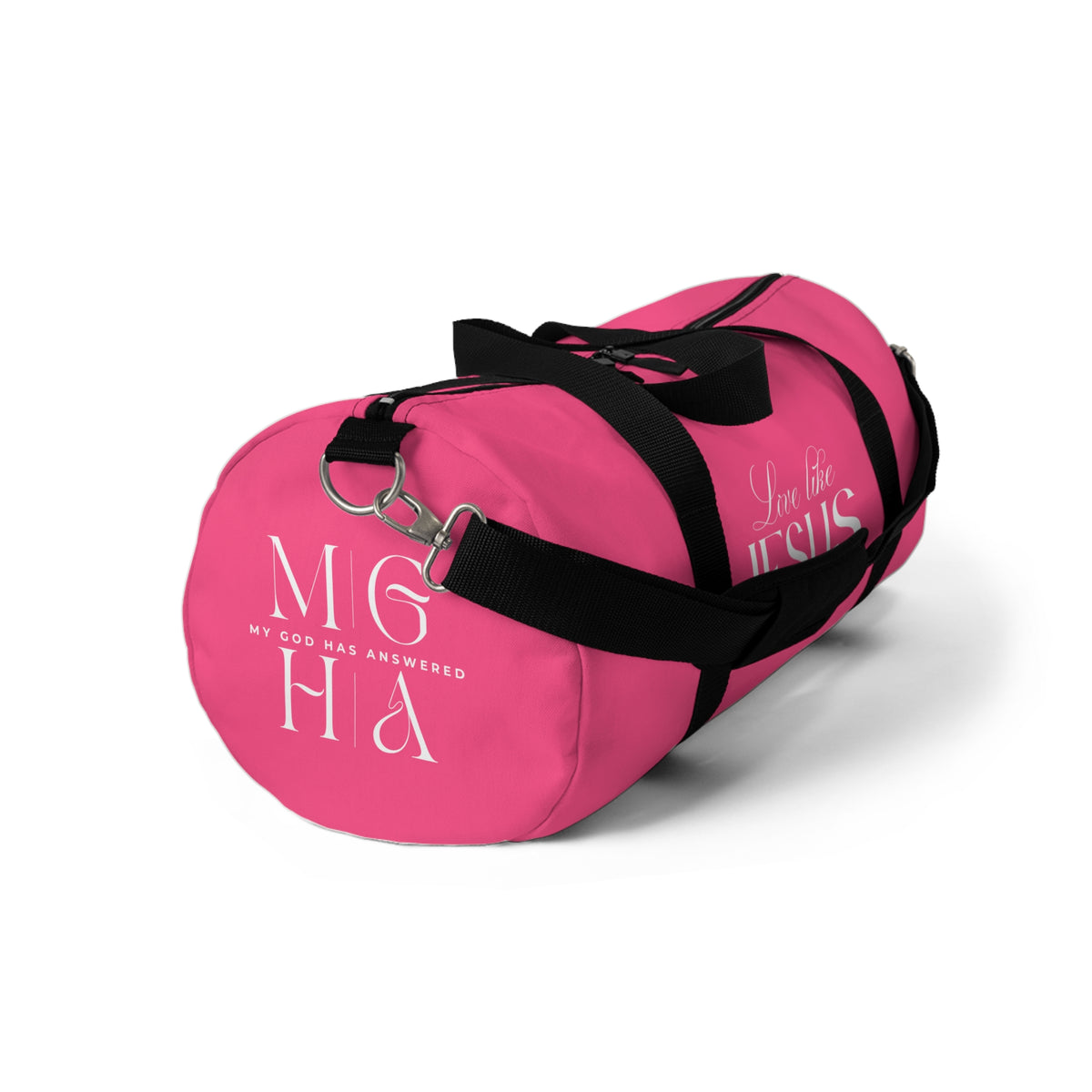 Love Like Jesus | Pink Stylish Duffel Bag.
