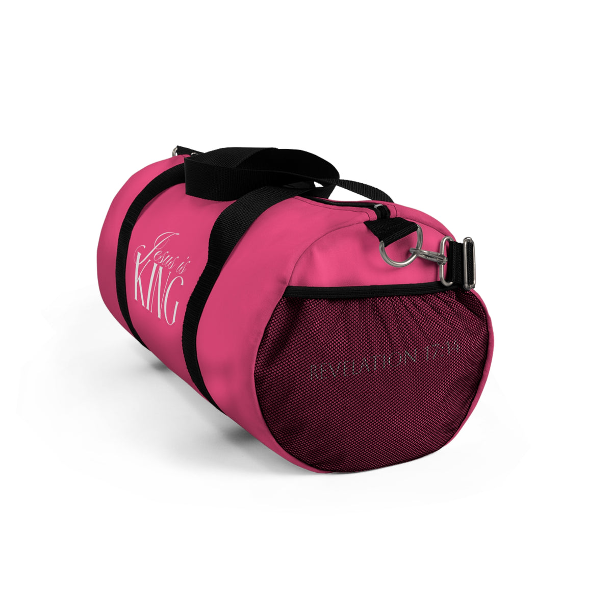 Jesus Is King | Pink Stylish Duffel Bag.