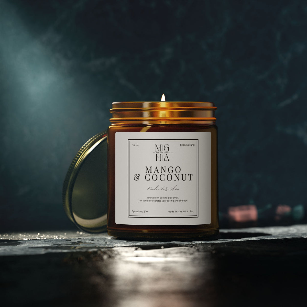 Made For This Candle | Mango Coconut Scented Candle (4oz, 9oz)