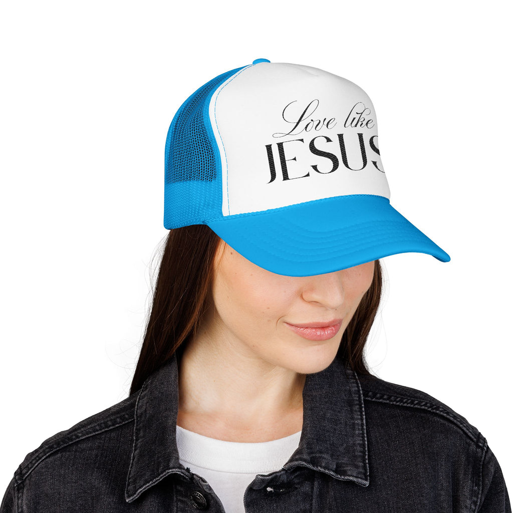 Love Like Jesus Embroidered Trucker Hat | Christian Cap.