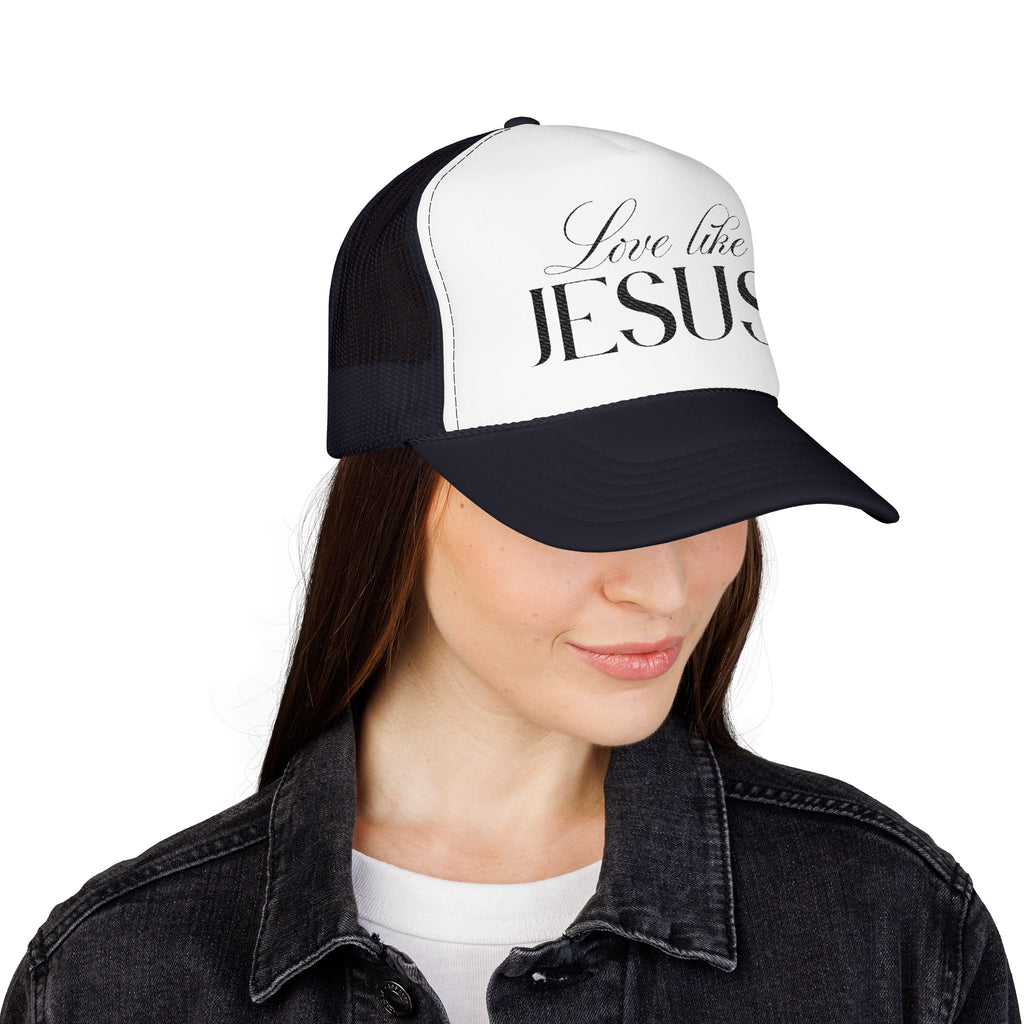 Love Like Jesus Embroidered Trucker Hat | Christian Cap.