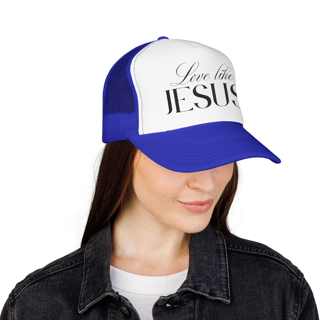 Love Like Jesus Embroidered Trucker Hat | Christian Cap.