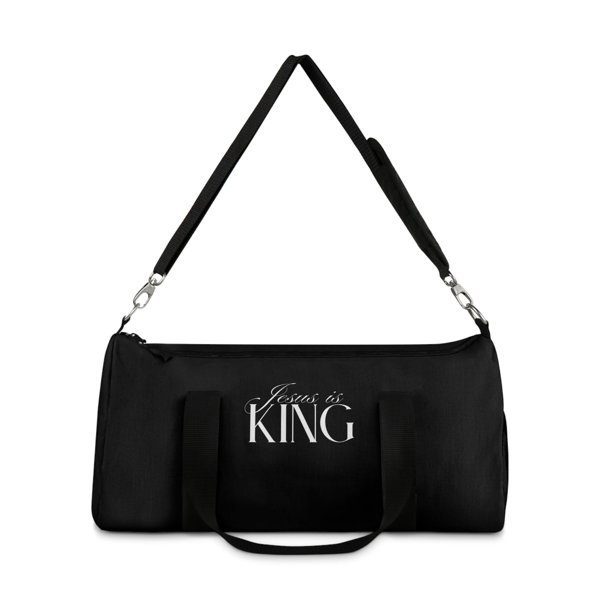 Jesus Is King | Black Stylish Duffel Bag.