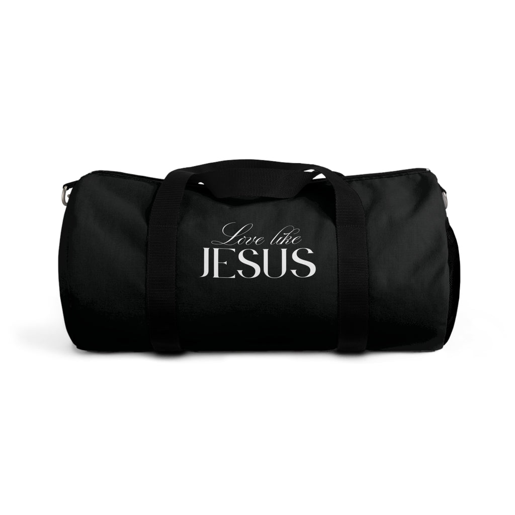 Love Like Jesus | Black Stylish Duffel Bag.