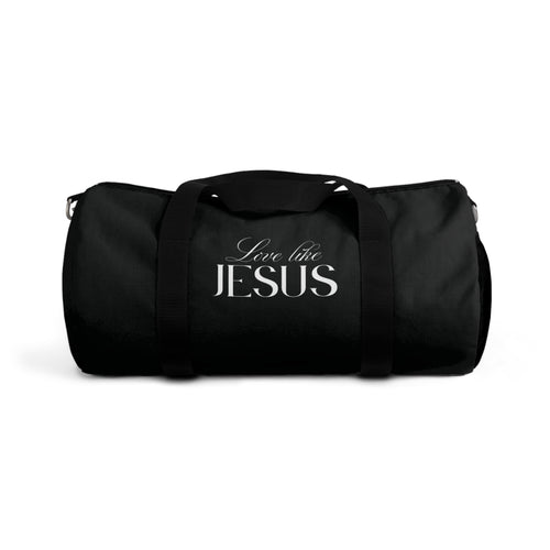 Love Like Jesus | Black Stylish Duffel Bag.