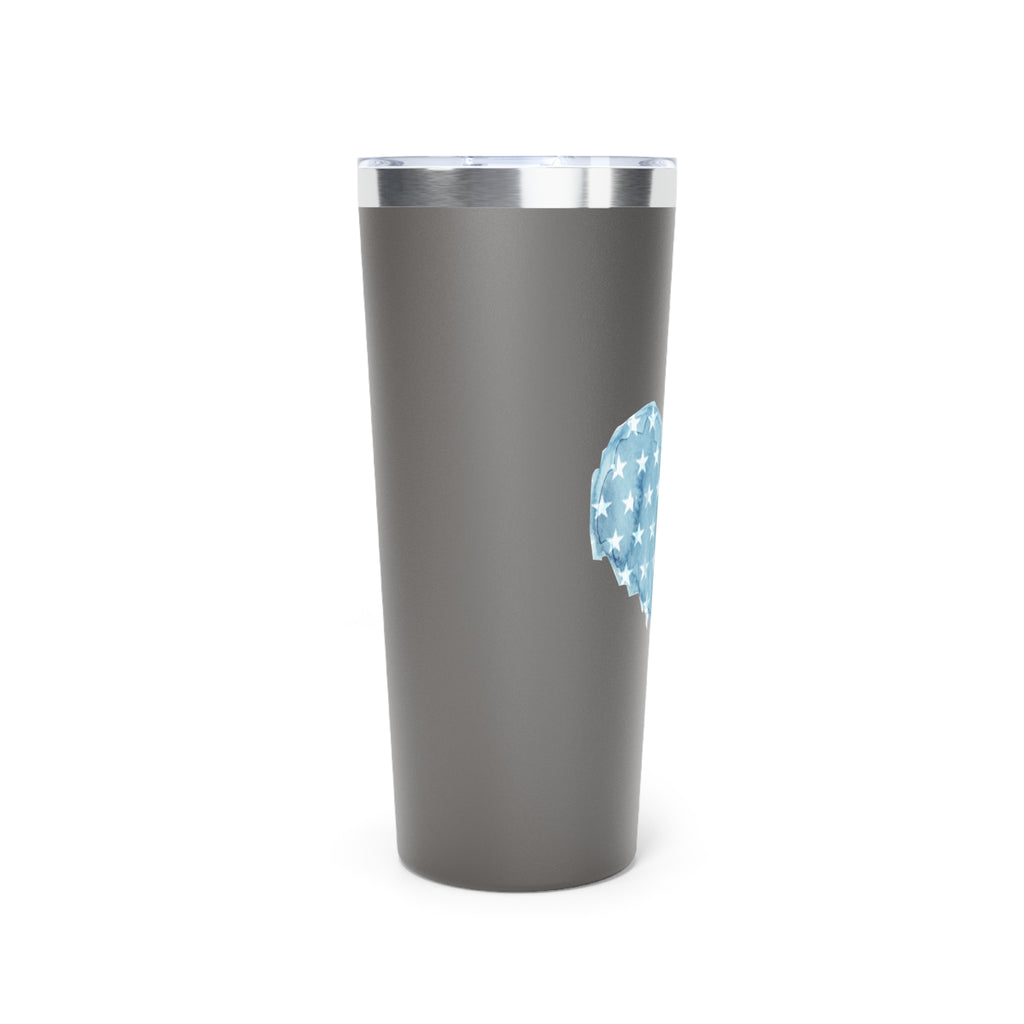 American Patriotic Heart, Diamonds Tumbler | Personalized Insulated Travel Mug, 22 oz.