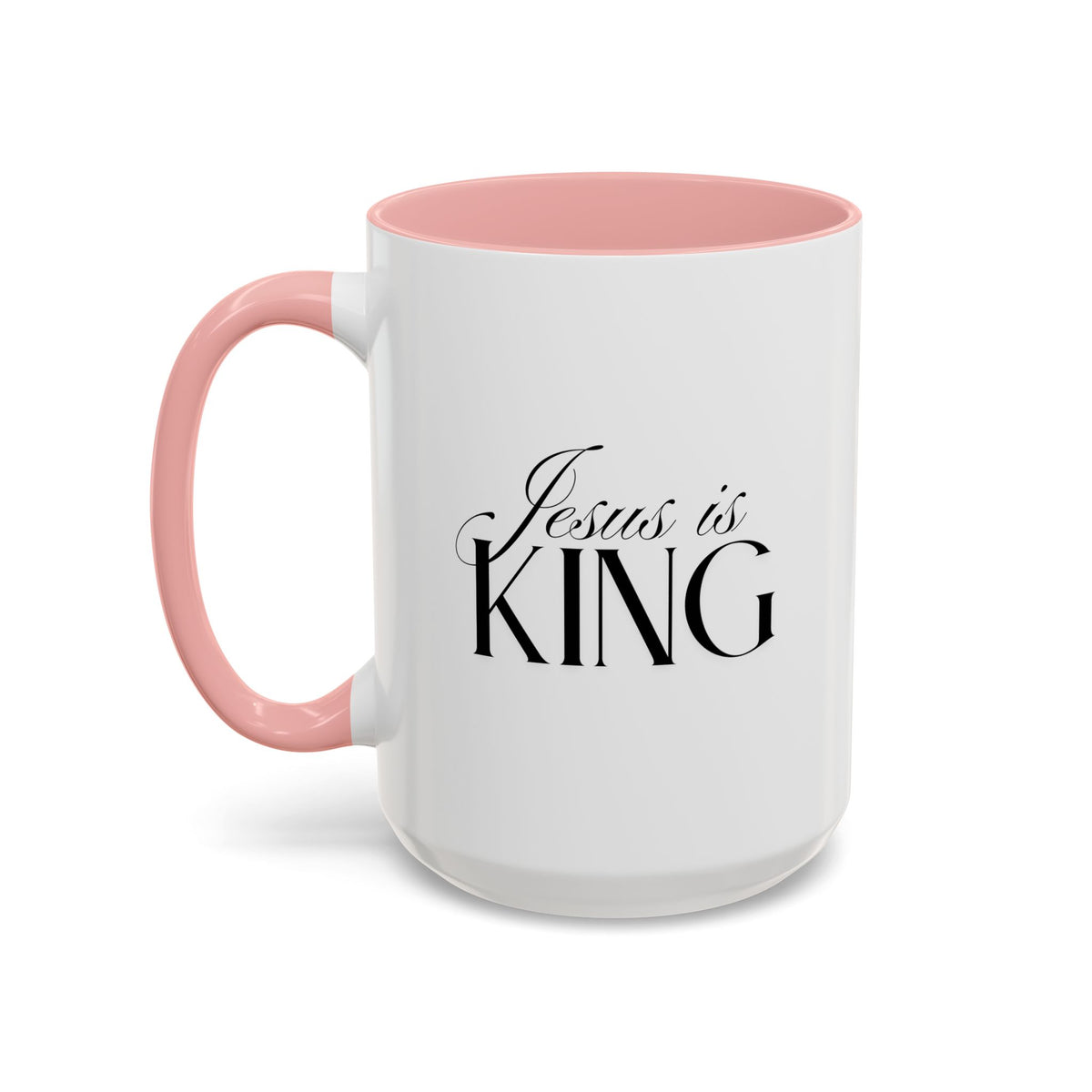 Jesus Is King | Accent Mug | Faithful Morning Beverage, 15 oz.