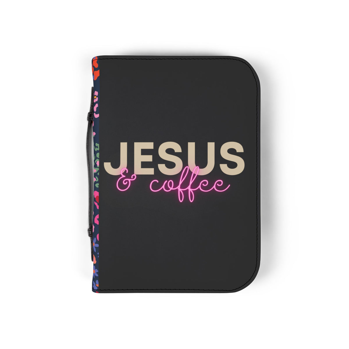 Jesus And Coffee Bible Cover | Personalized Bible Case.