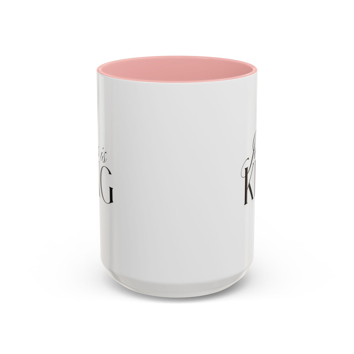 Jesus Is King | Accent Mug | Faithful Morning Beverage, 15 oz.