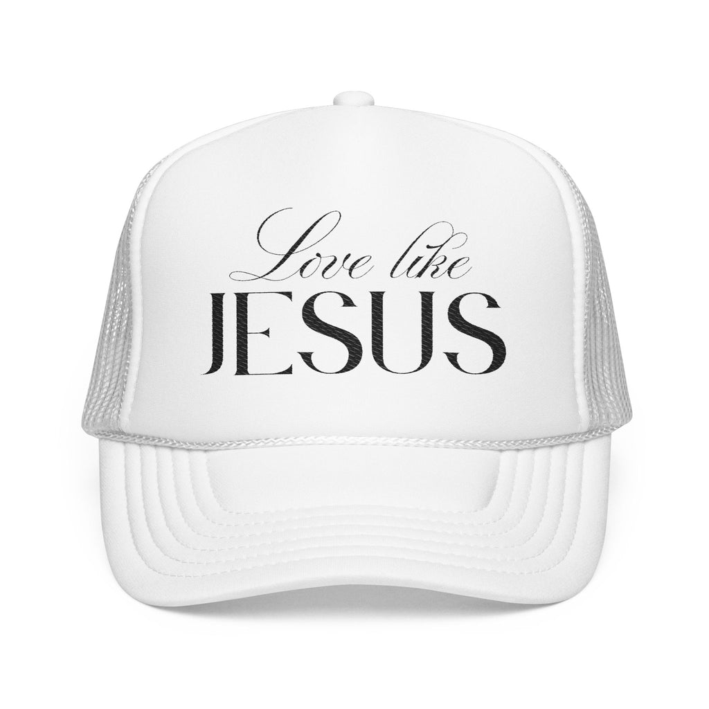 Love Like Jesus Embroidered Trucker Hat | Christian Cap.