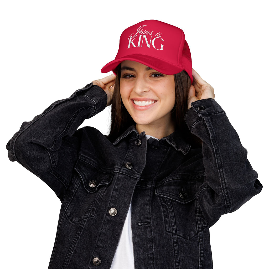 Jesus Is King | Embroidered Trucker Hat.